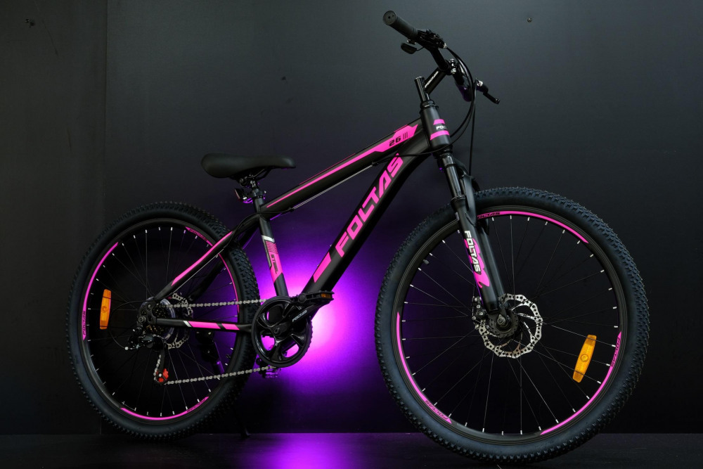 FOLTAS 26 Steel - 15р Чёрный/Розовый