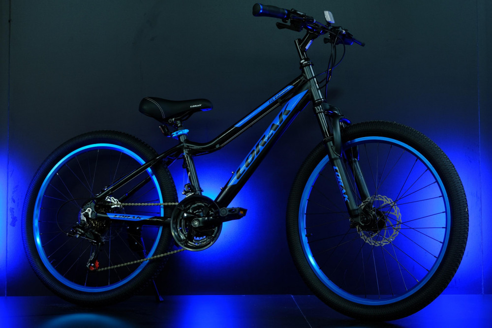 Lorak Dynamic 24 18sp Матовый Чёрный/Синий